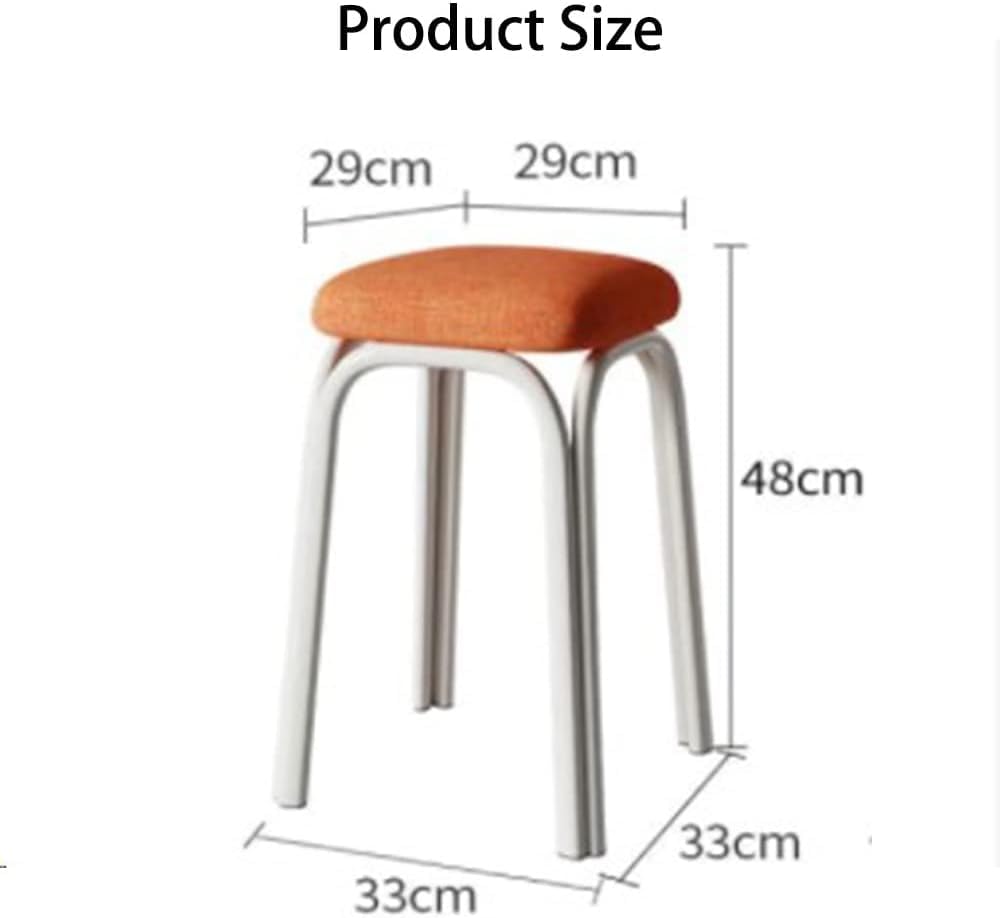 Set of 4 Green Metal Stacking Stools E375151