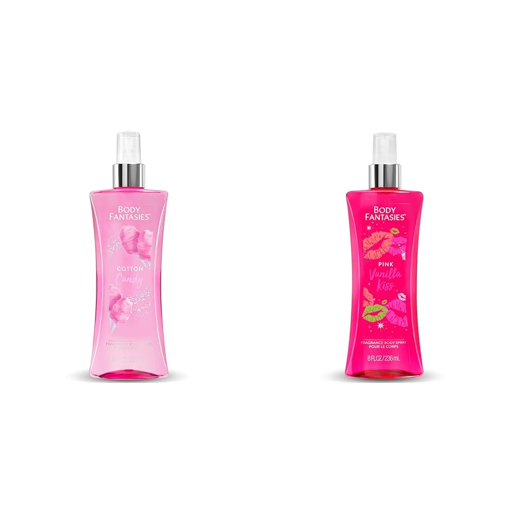 Cotton Candy Pink Vanilla Body Spray 8 Fluid Ounce 2-Pack V57663