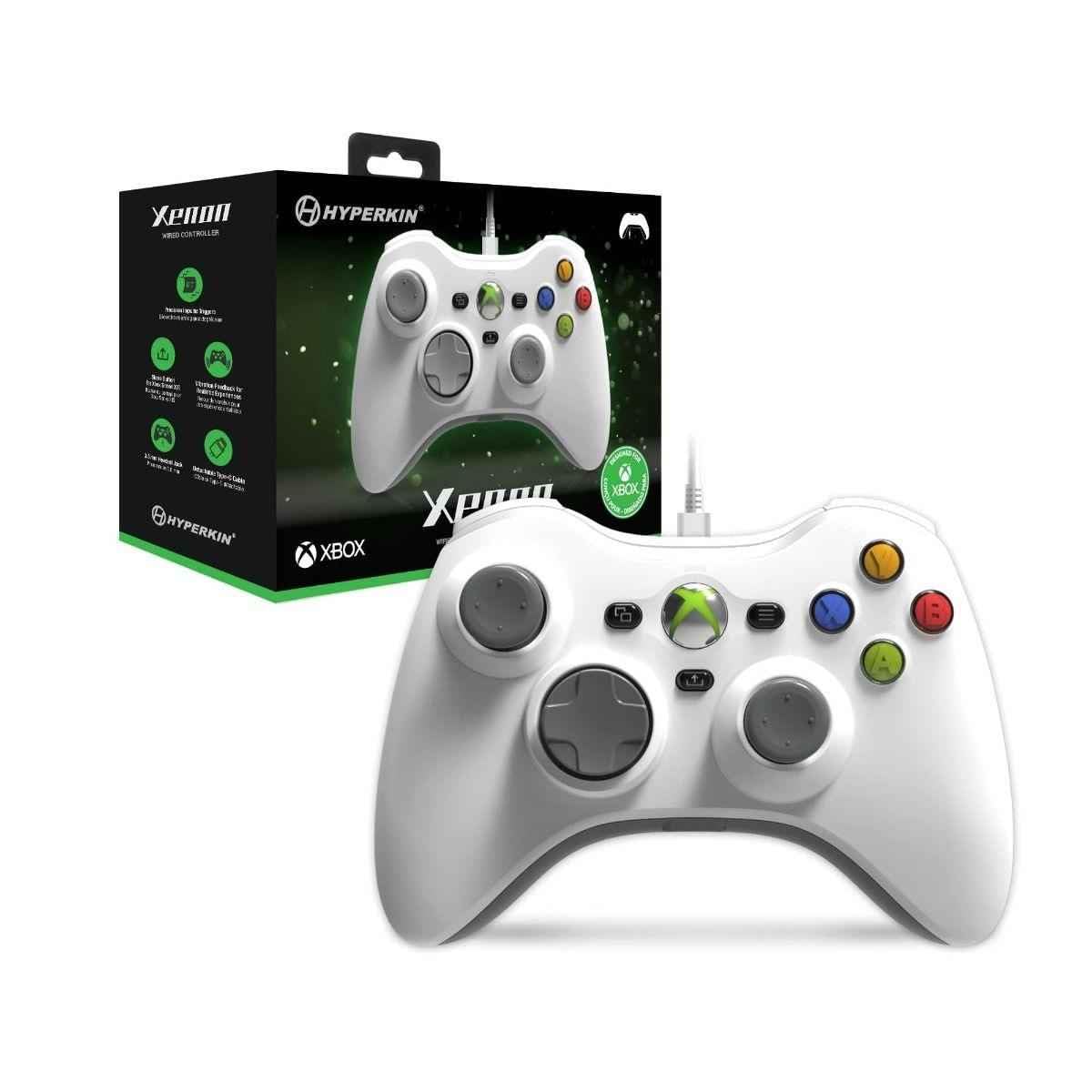 White Wired Gaming Controller with 3.5MM Audio Jack Z643