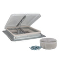 14" RV Roof Vent Kit with 12 Volt Fan White 1 Pack Z827