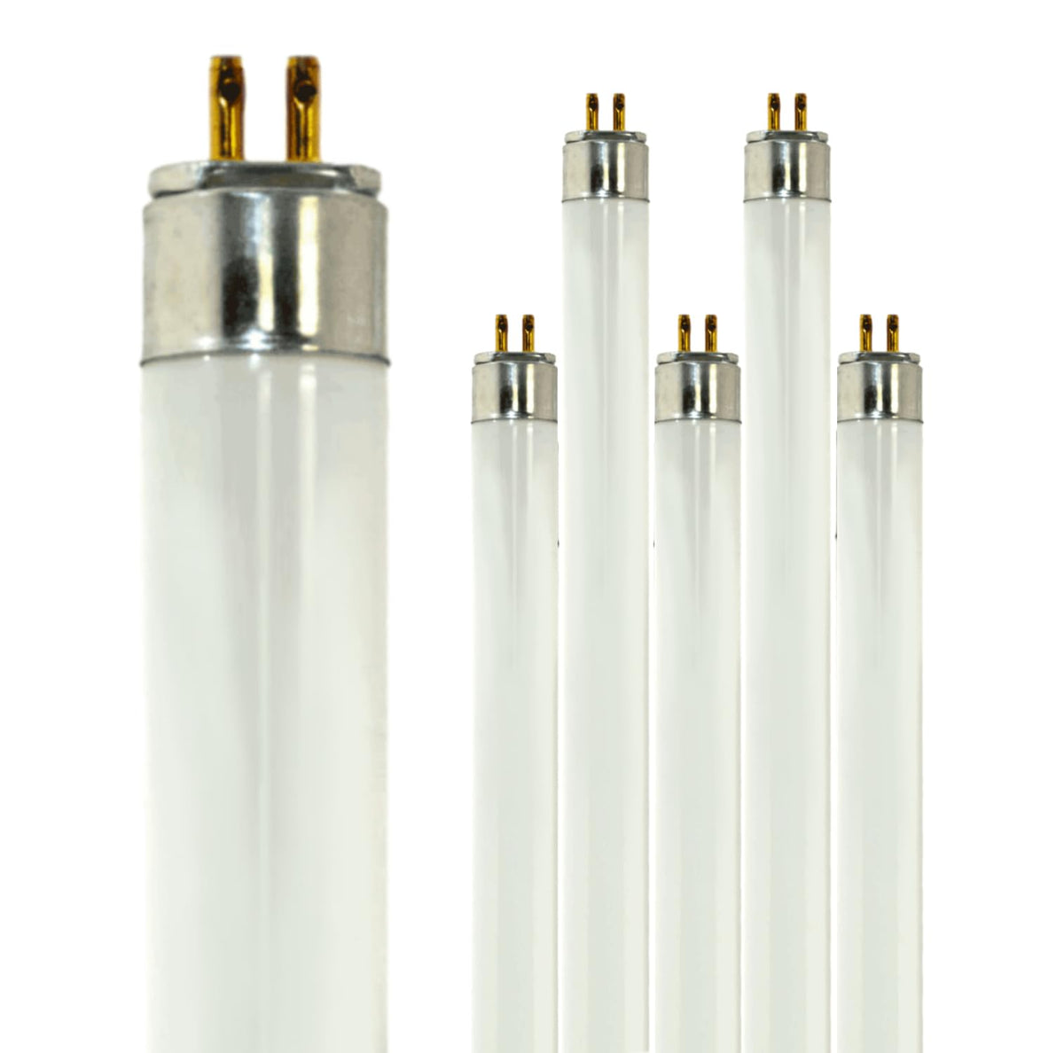 14W 4100K Cool White T5 Fluorescent Bulb 24 Inch G5 Bipin Base Pack of 6 J19796