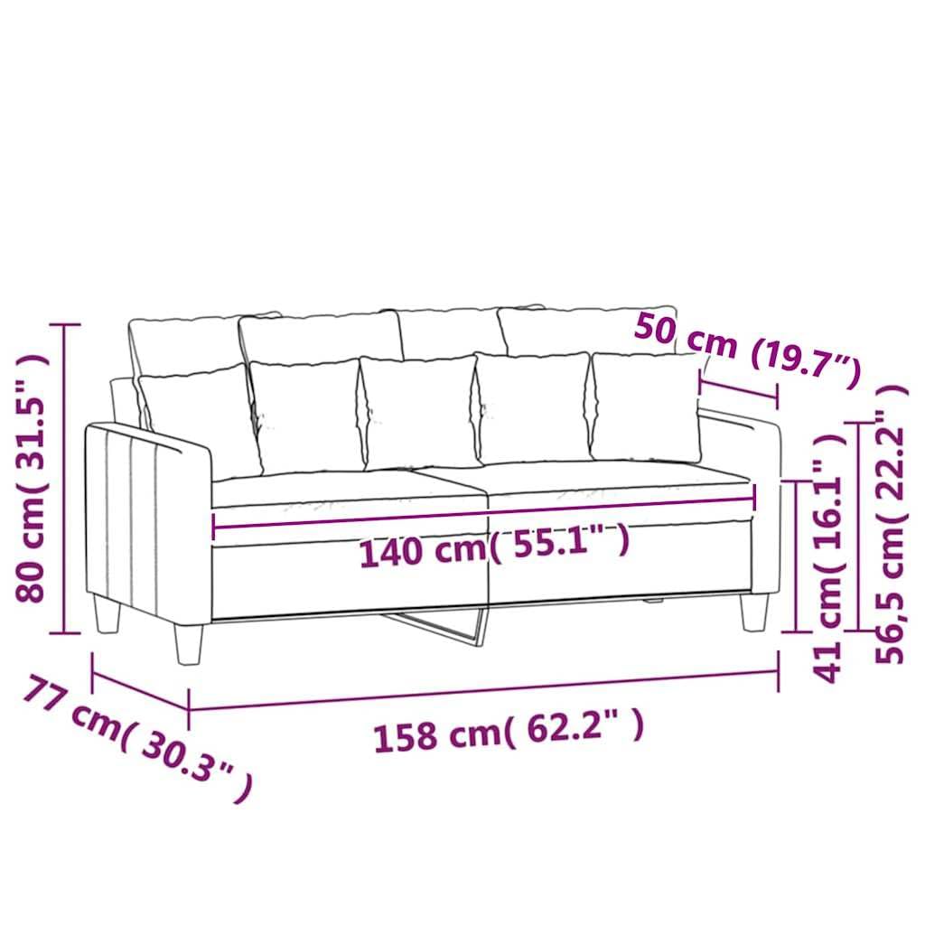 Velvet 2-Seater Sofa A896898