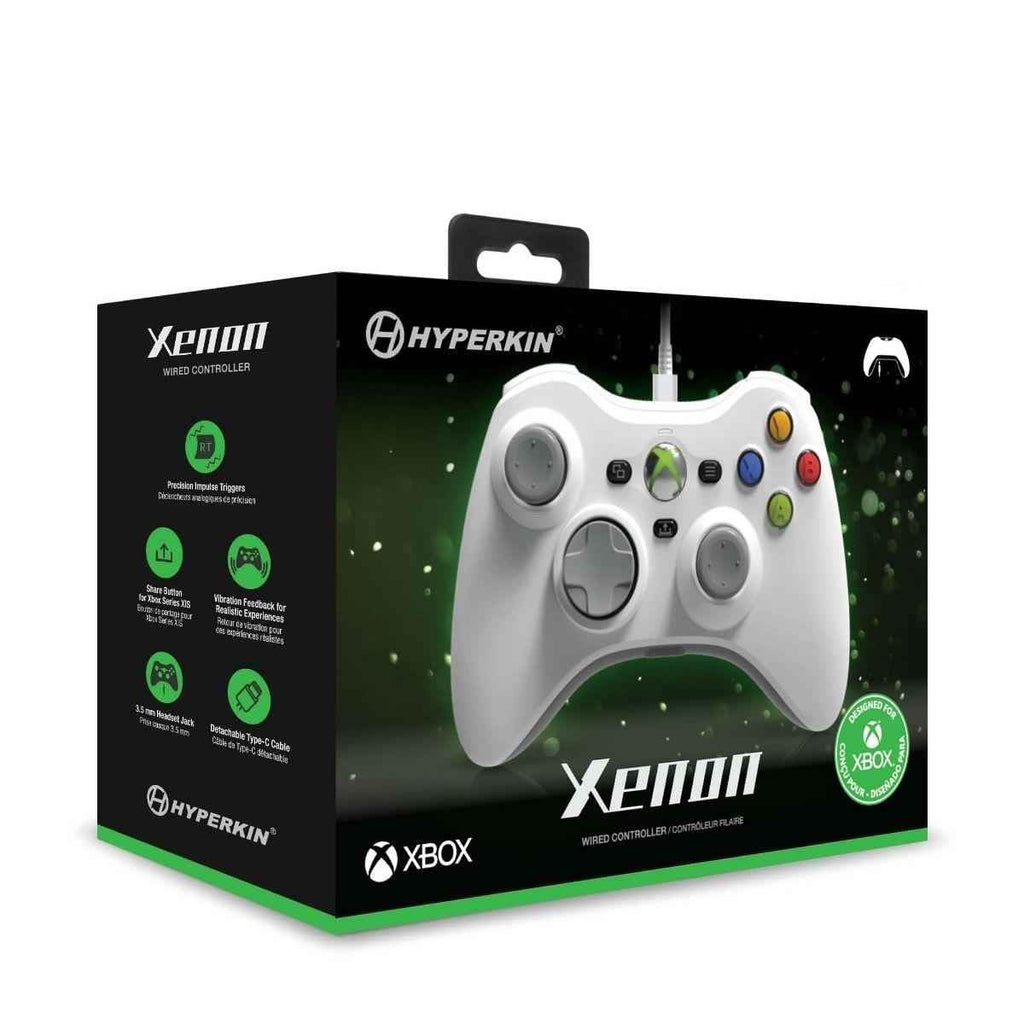 White Wired Gaming Controller with 3.5MM Audio Jack Z643