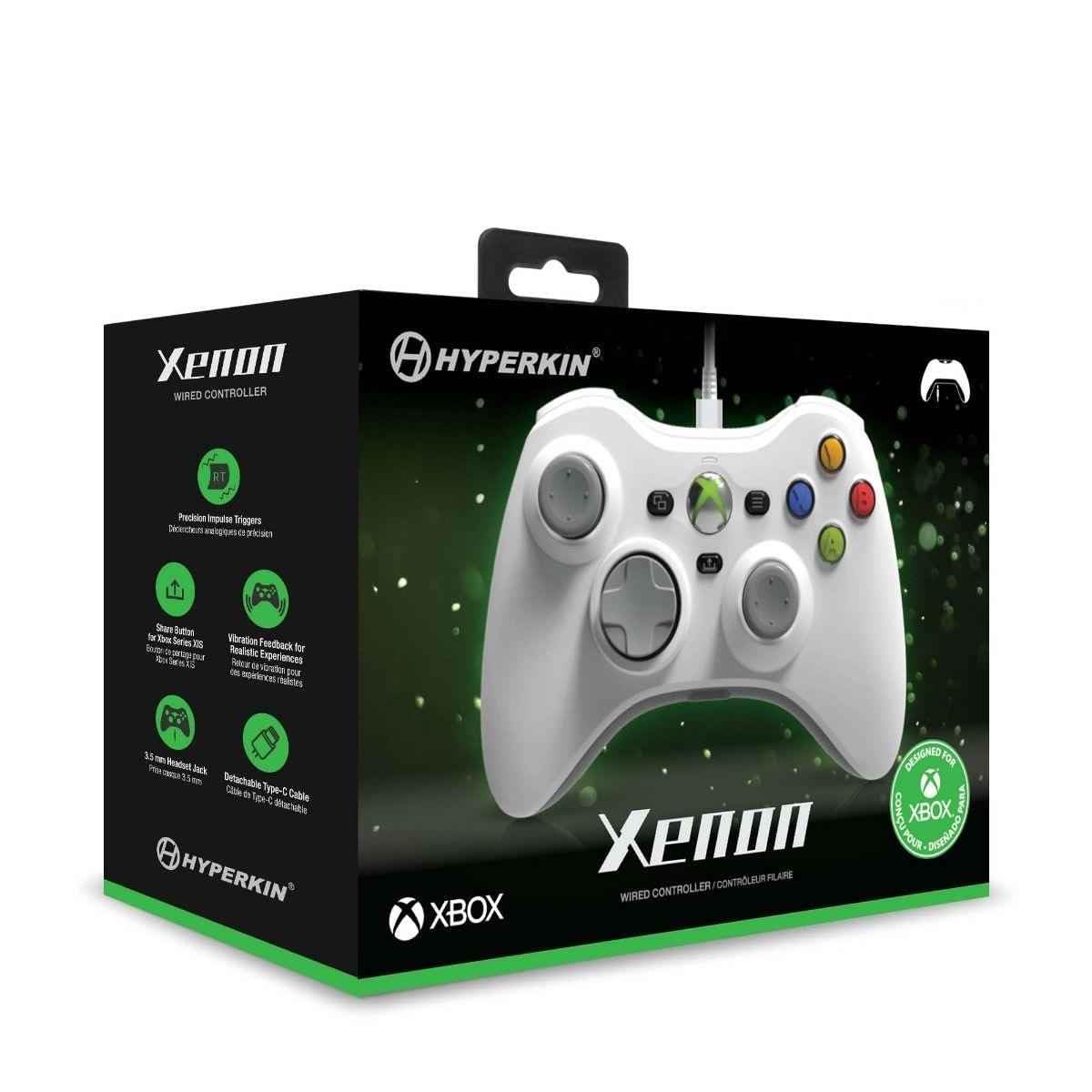 White Wired Gaming Controller with 3.5MM Audio Jack Z643