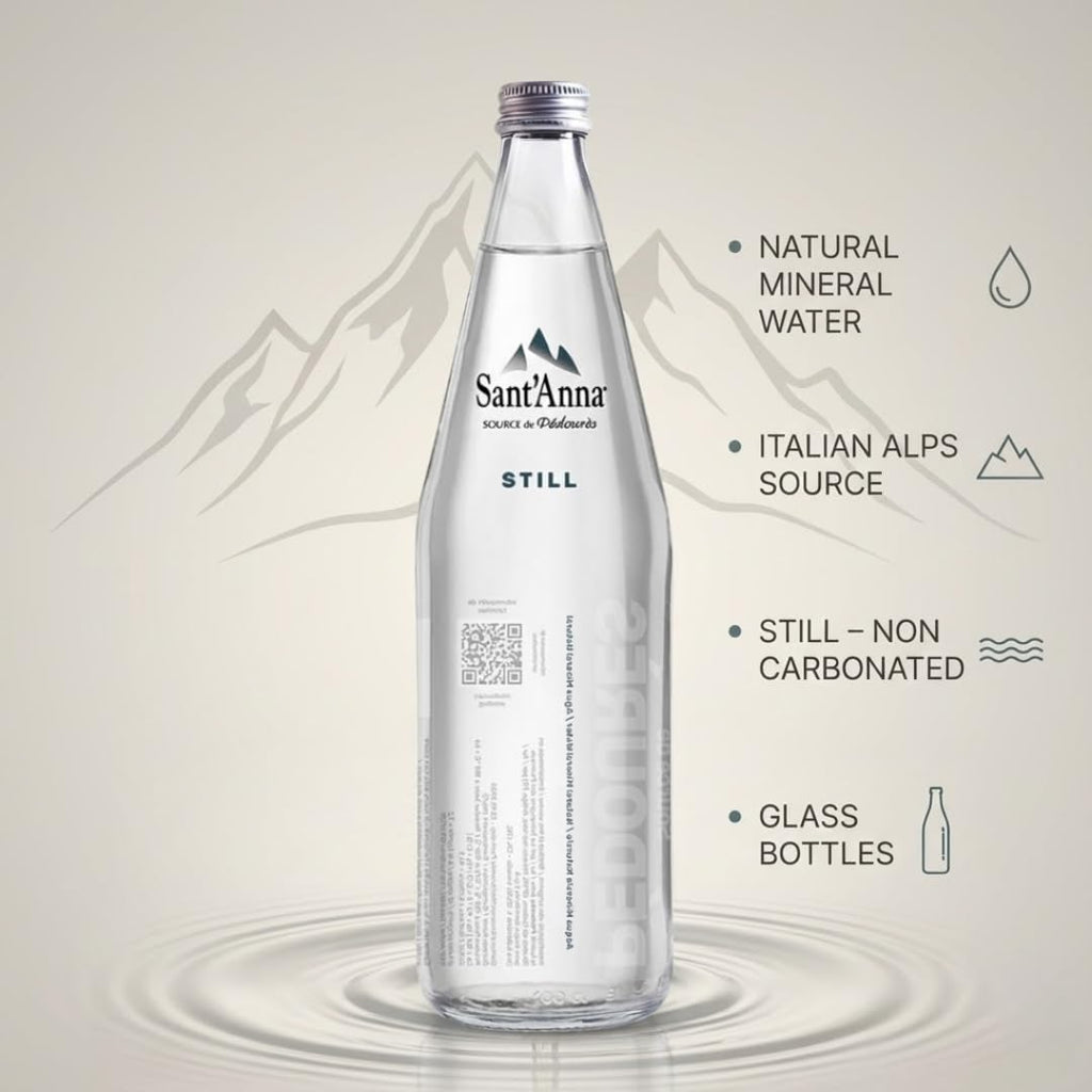 Natural Mineral Water Still Glass Bottles 12 Pack B339387