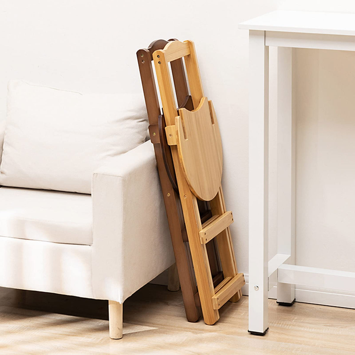 Folding Bar Stool Bamboo Kitchen Stools P788859