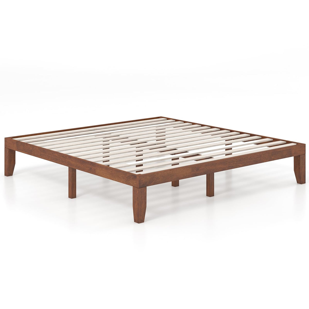 14 Inches Wood Platform Bed Frame King Size W592