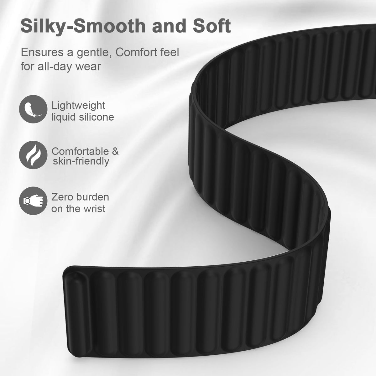 Magnetic Silicone Sport Band 40mm 44mm 46mm N4479