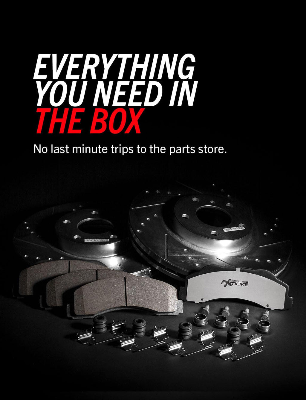 Front & Rear Brake Pad & Rotor Kit F8865