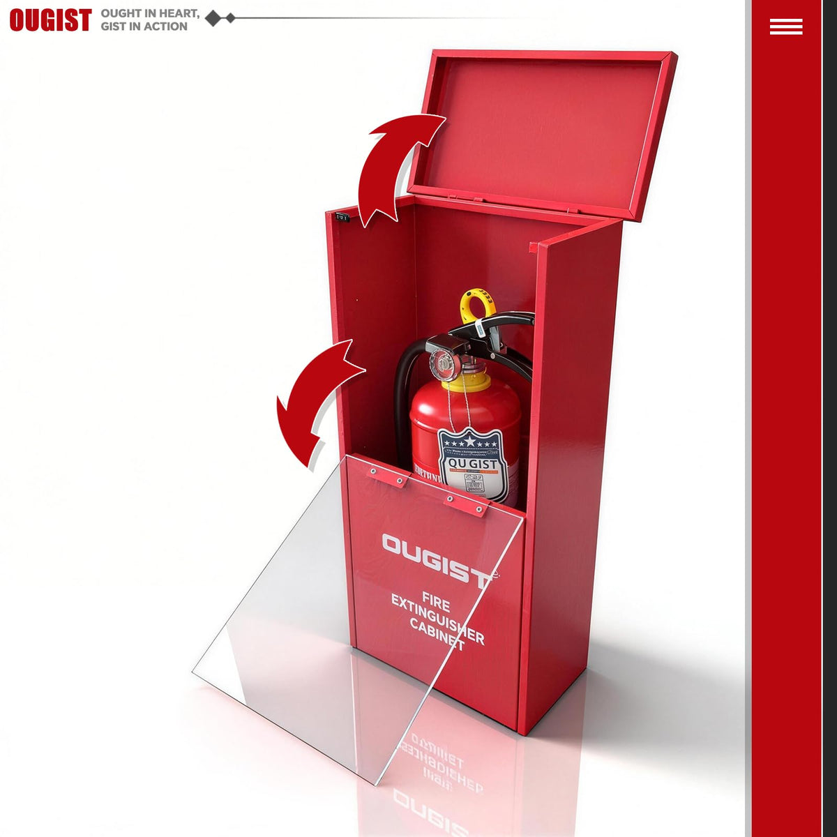 Fire Extinguisher Cabinet with Acrylic Window O898743