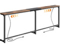 Extendable Behind Couch Table with Outlets U21147