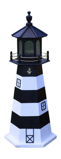 Amish-Made 48" Tall Outdoor Lighthouse with Solar LED Light T564098
