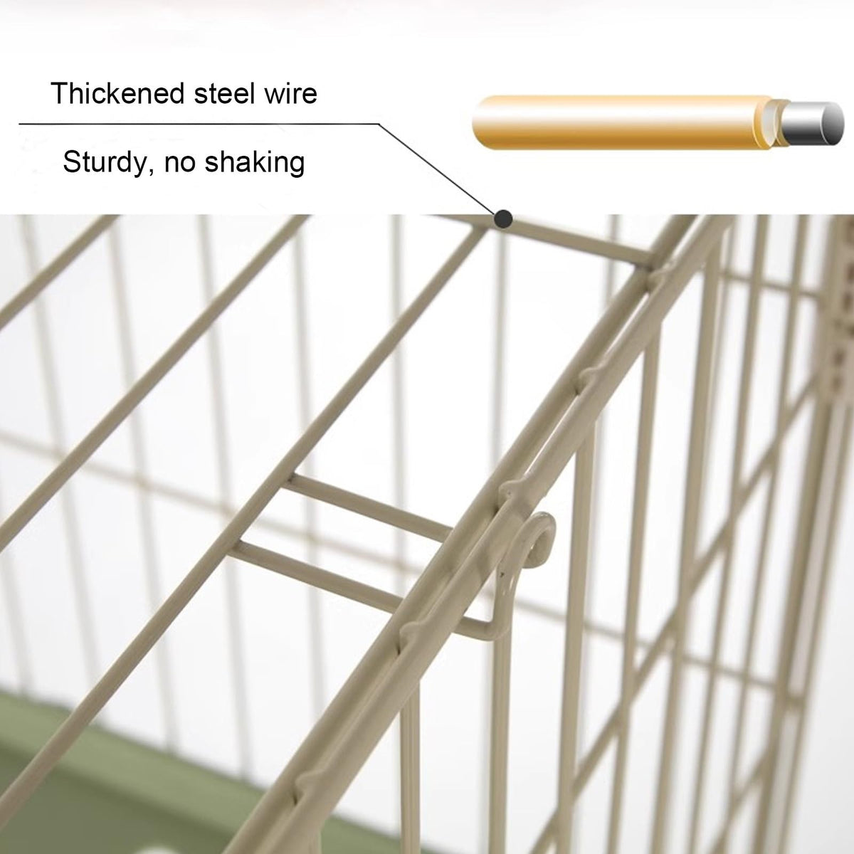 Foldable 4 Tier Detachable Cat Cage with Hammock Y80498