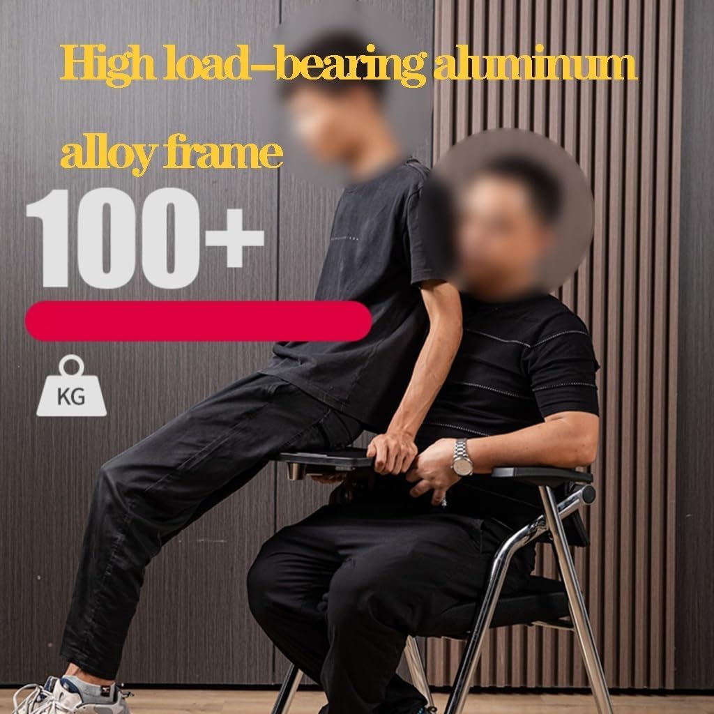 Folding Chair with Retractable Writing Desk Y487671