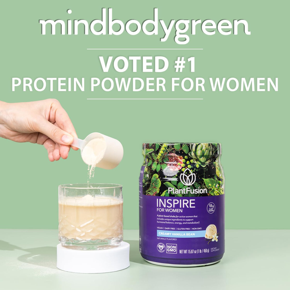 Plant Protein Powder Creamy Vanilla Bean 1 lb Y314976