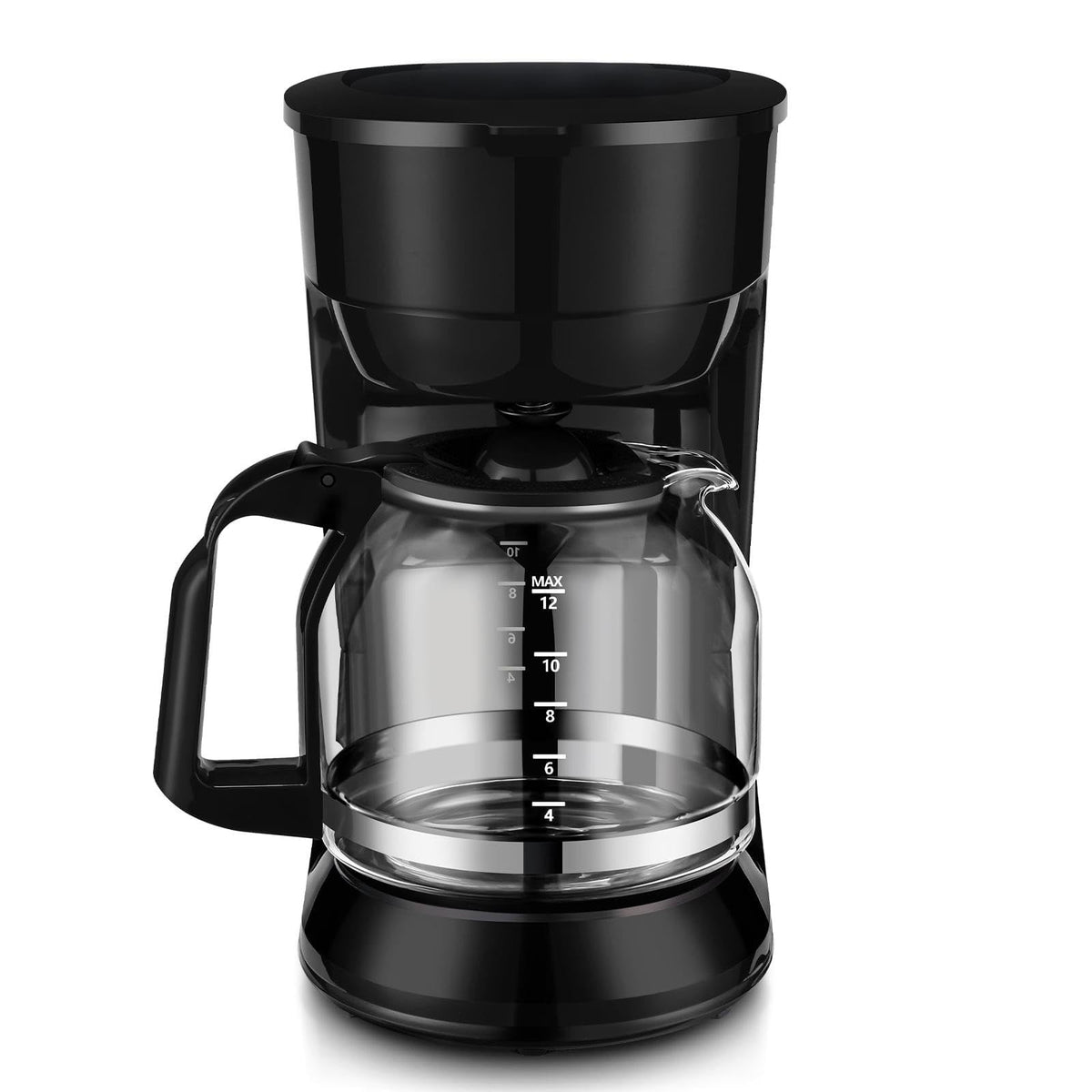 Black 12-cup programmable drip coffee maker B516976