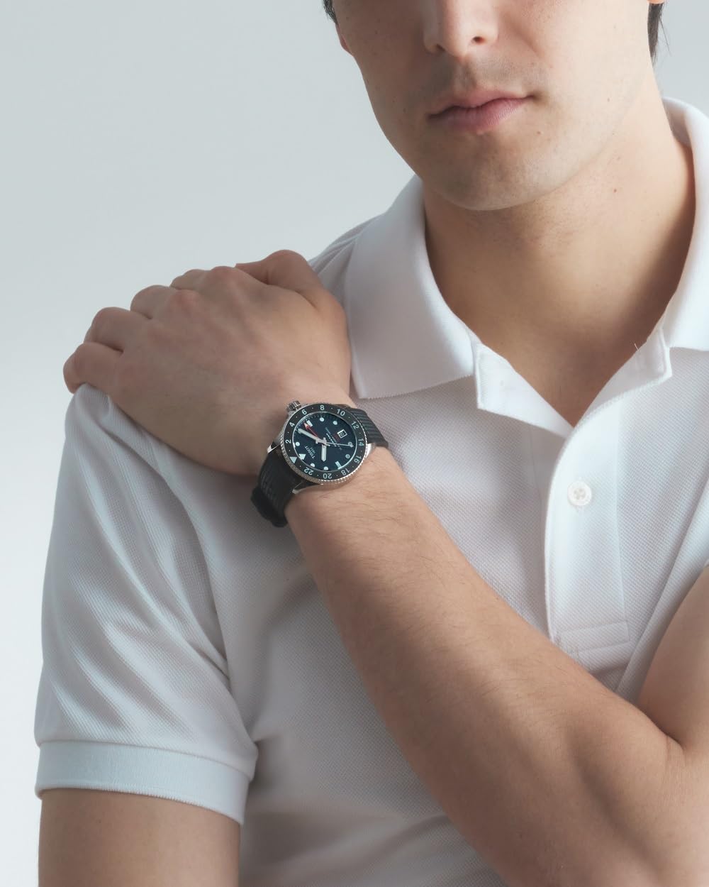 Black Dial 40mm Swiss Quartz GMT Men's Watch D79328