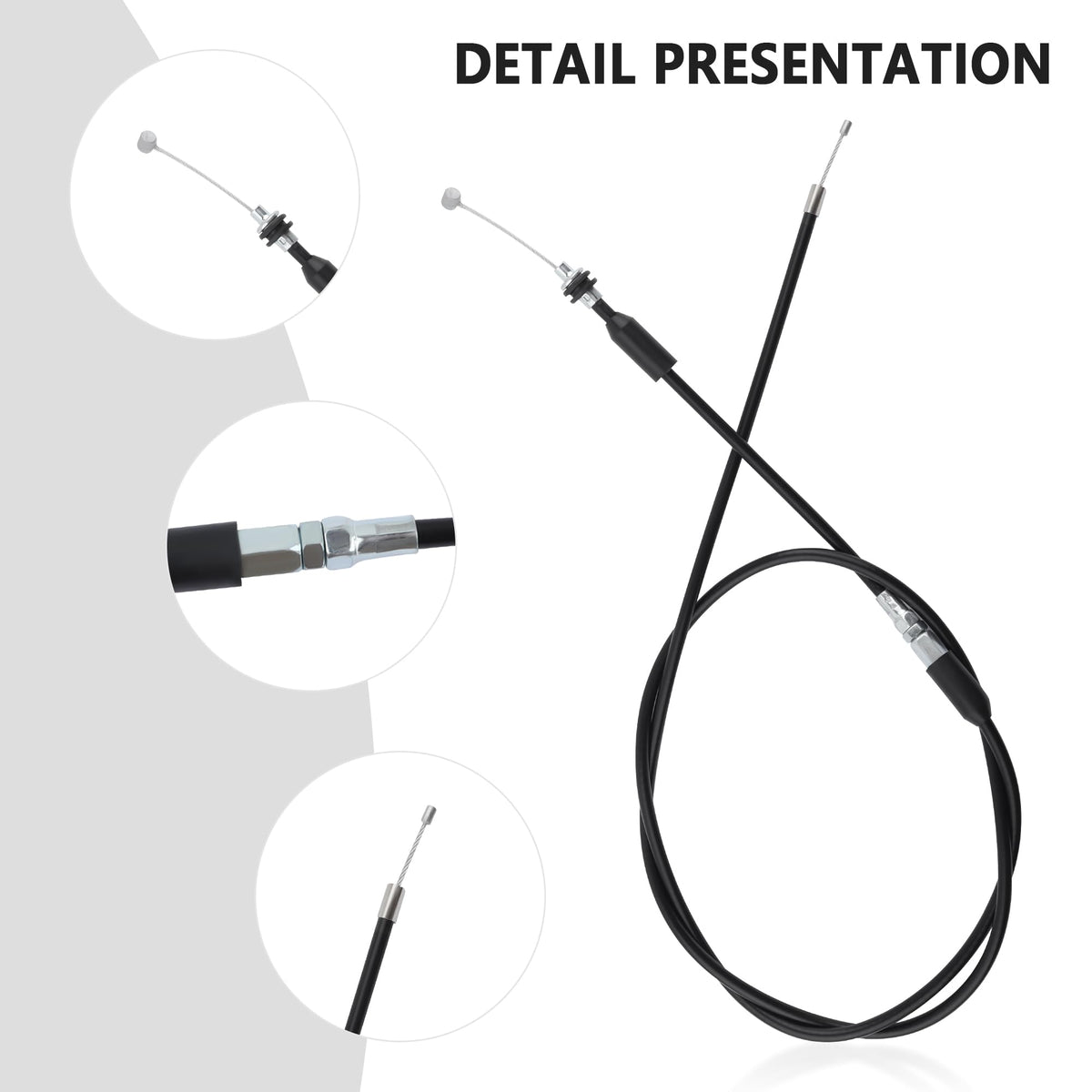 22mm Thumb Throttle Kit with Cable Aluminum Motorcycle ATV L919235