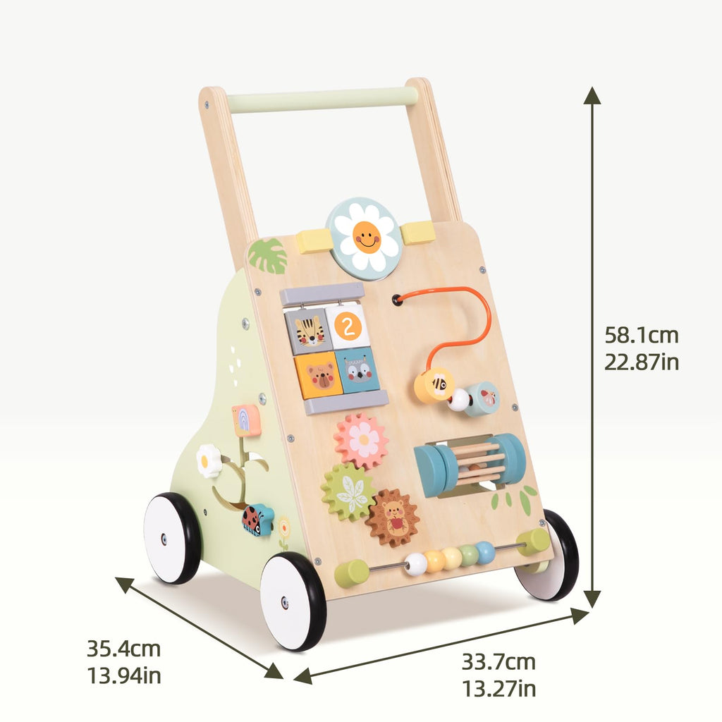 Wooden Baby Walker with Wheels N339