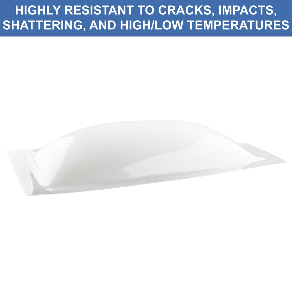 White Impact Resistant RV Skylight Dome L313