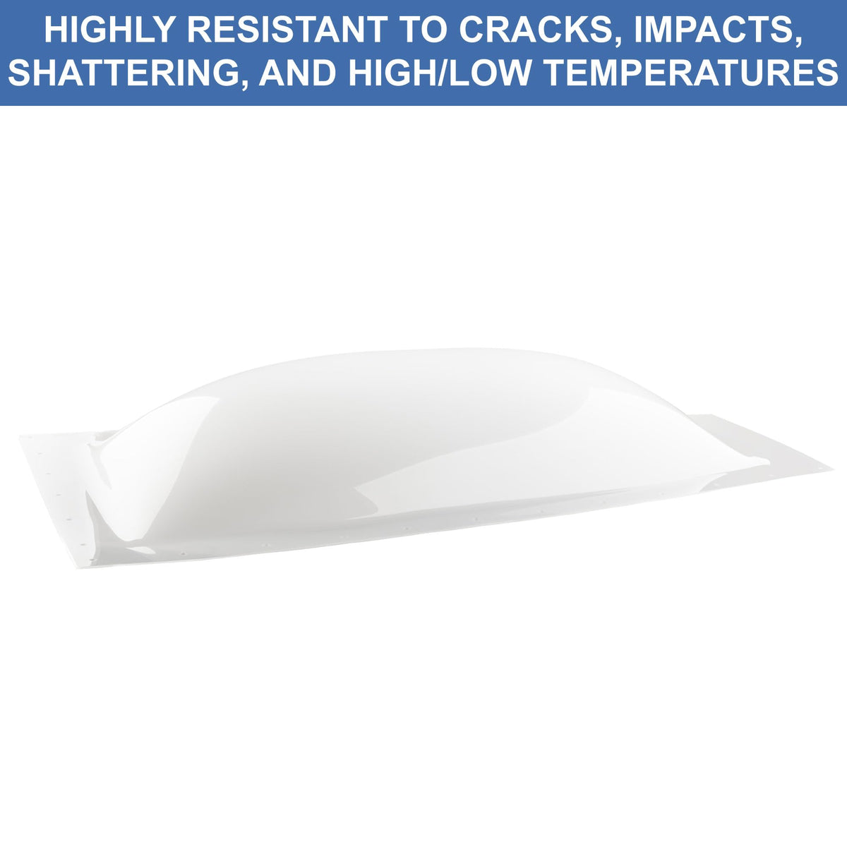 White Impact Resistant RV Skylight Dome L313