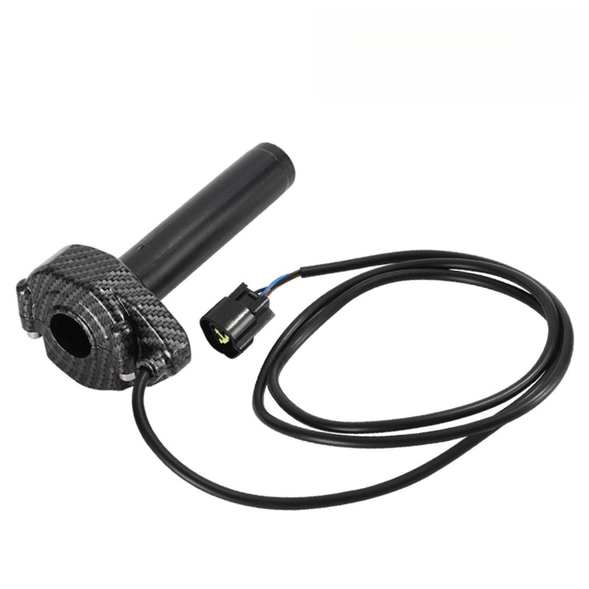 Electric Dirt Bike Twist Throttle Metal Housing Ribbed Grip 3 Pin Sealed Connector G82283