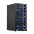 Aluminum 8 Bay Hard Drive Enclosure with Cooling Fan O267