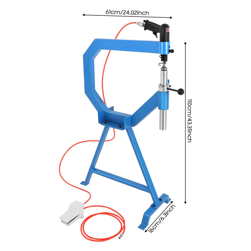 Pneumatic Planishing Hammer with 1"/2"/3" Anvils L895