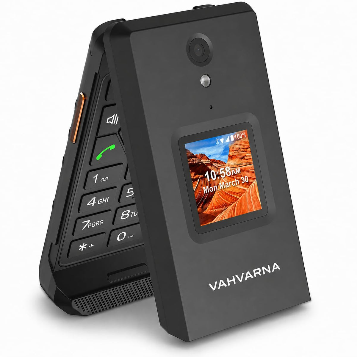 16GB Rugged Touchscreen Android 11 IP68 Water Resistant 4G LTE Flip Phone W5493