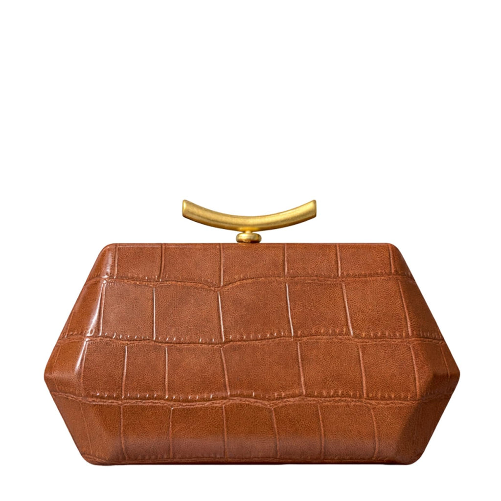 Crocodile Embossed PU Leather Clutch Bag X584