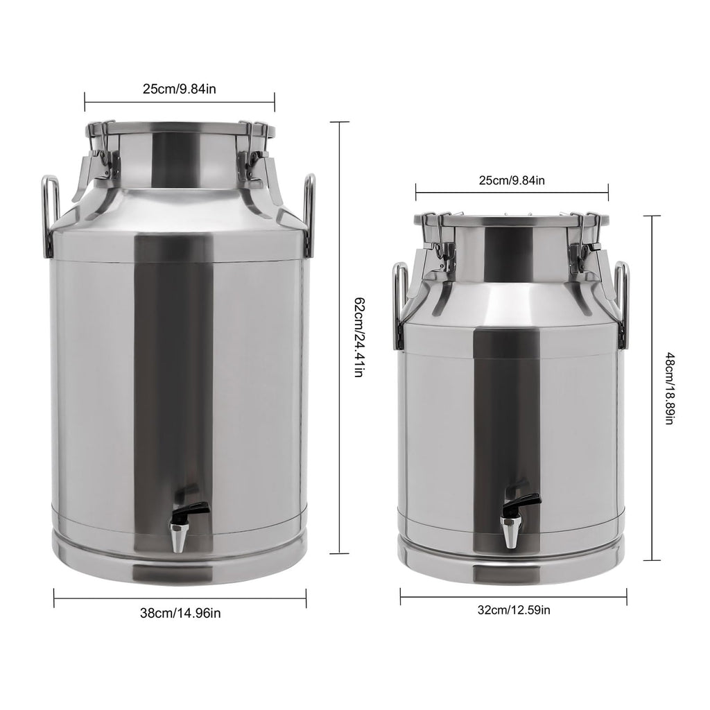 304 Stainless Steel Milk Can with Sealed Lid U315