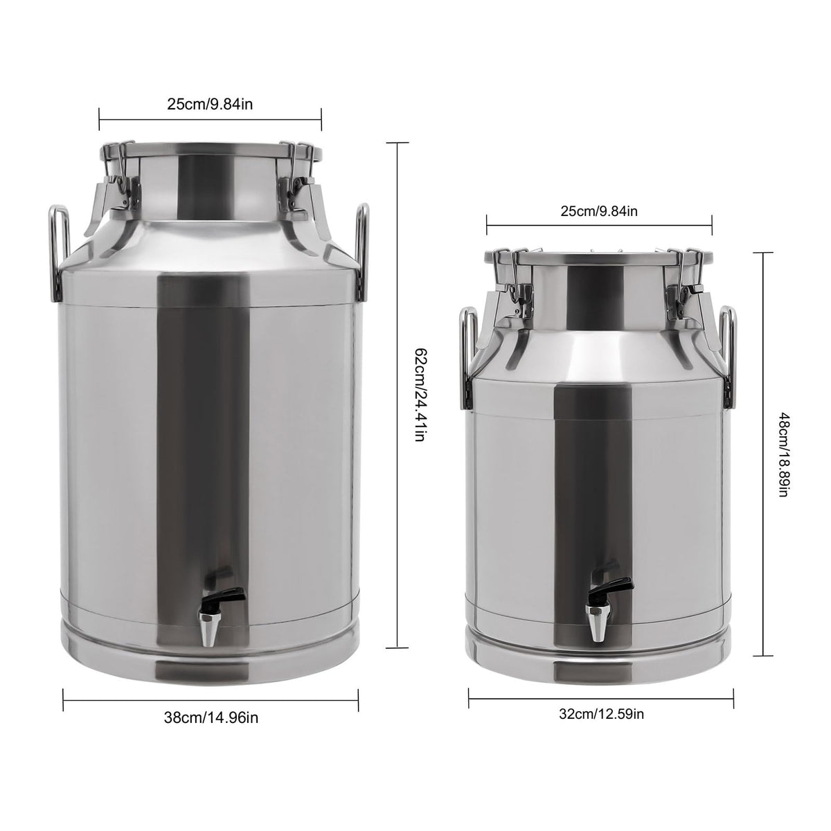 304 Stainless Steel Milk Can with Sealed Lid U315