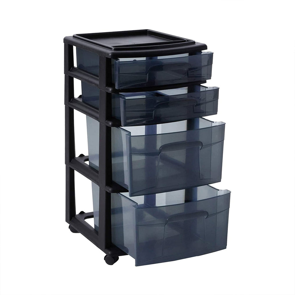 4-Tier Storage Cart with Removable Wheels W3671