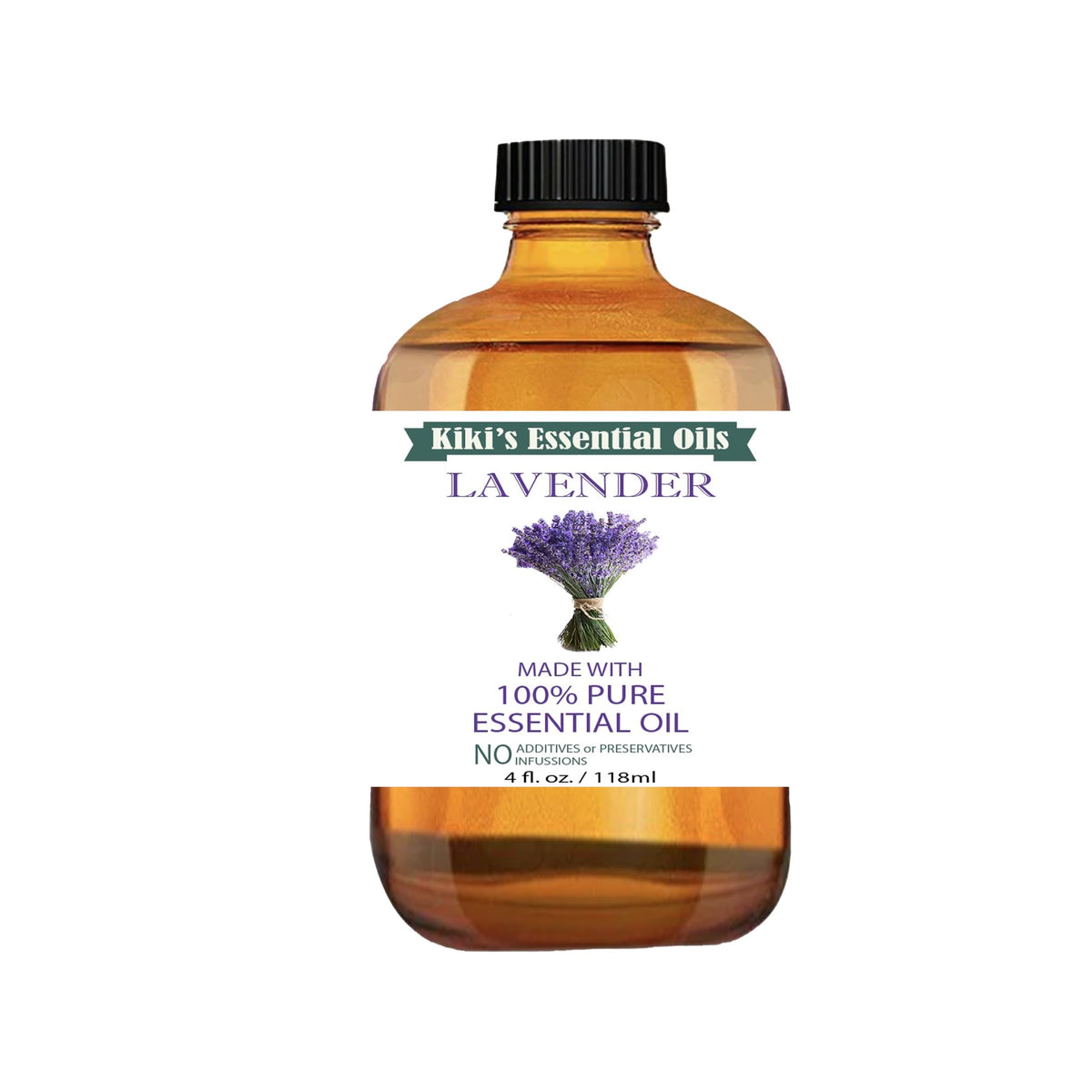 Lavender Essential Oil with Glass Dropper 4 Fl Oz A122