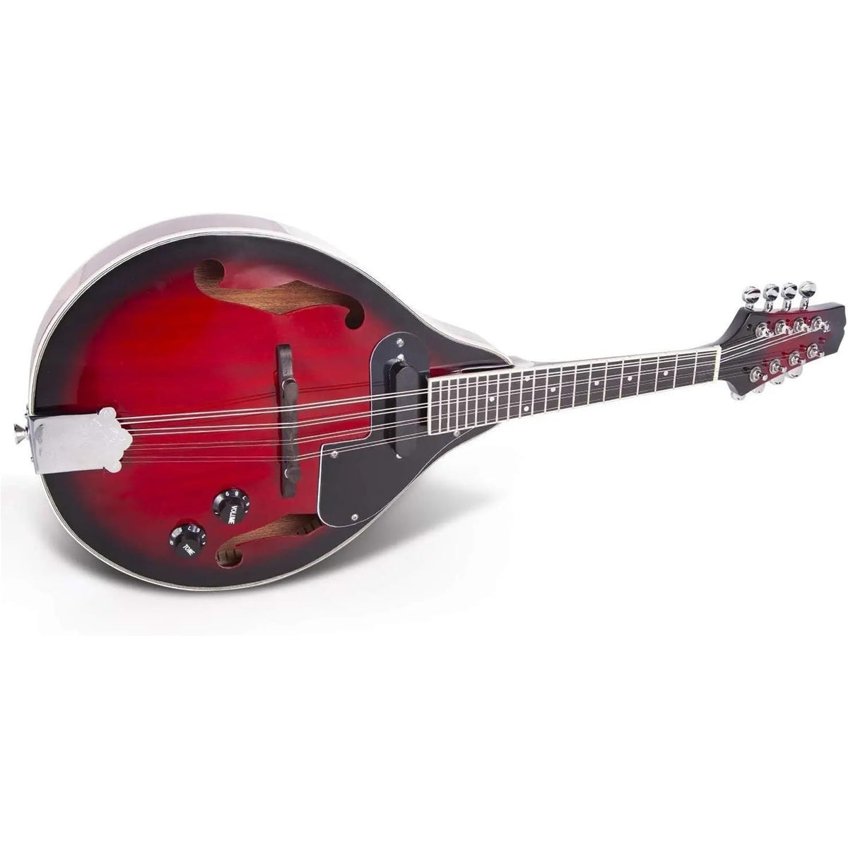Red Sunburst Mahogany Wood A Style Acoustic Electric Mandolin K2358