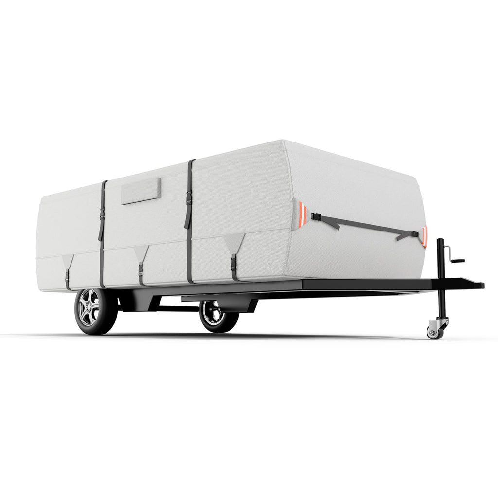 900D Oxford Waterproof Pop Up Camper Tent Trailer Cover, 14-16ft H518833