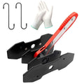 Brake Caliper Press Tool with 2 Caliper Hooks 2 Steel Plates and Gloves X1975