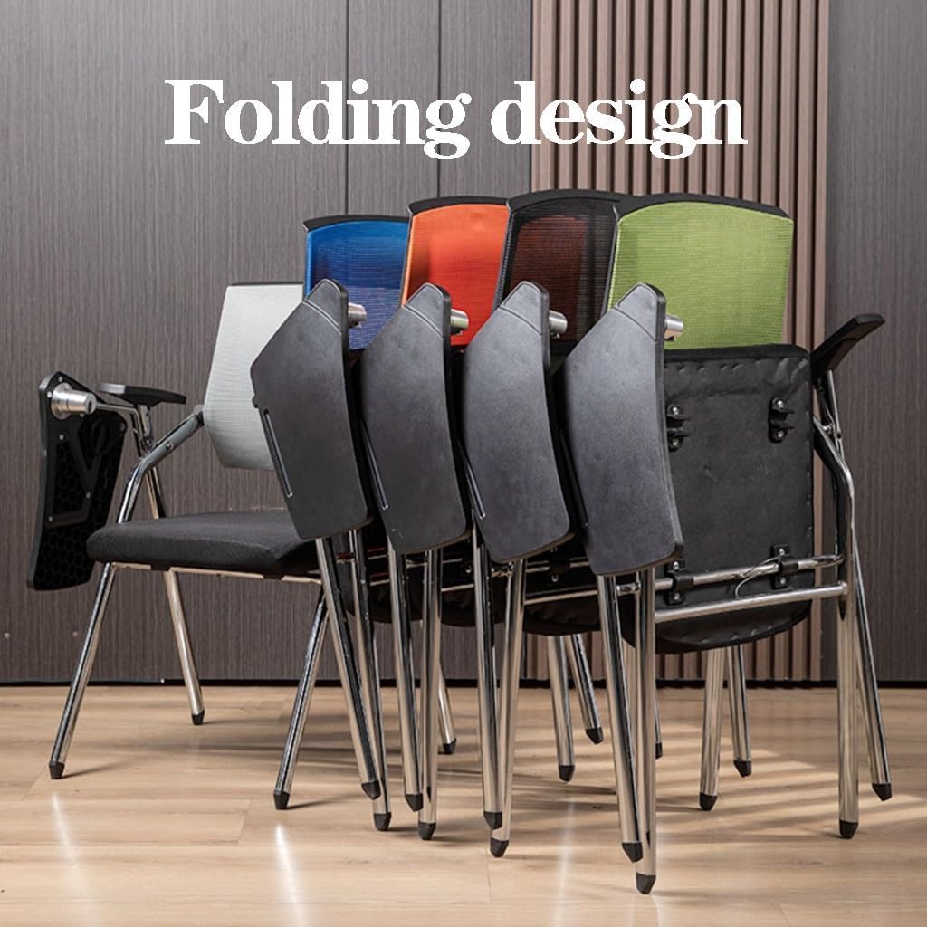 Folding Chair with Retractable Writing Desk Y487671