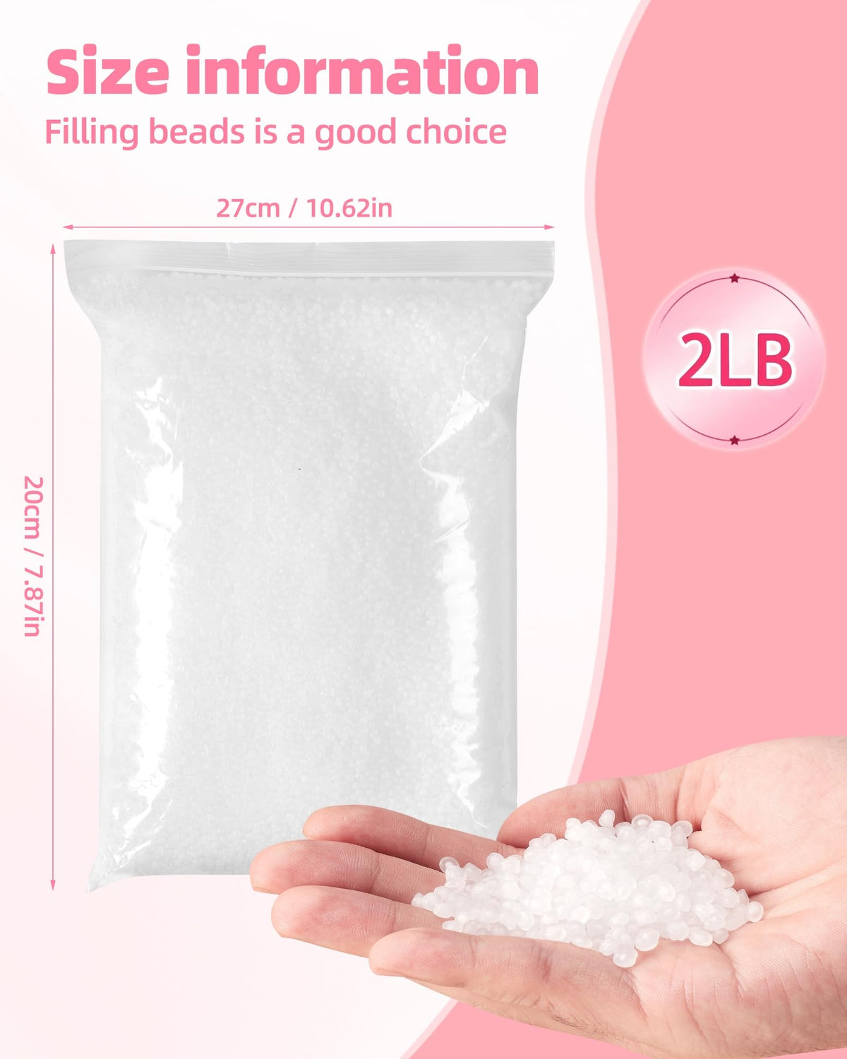 2 lb Poly Pellets Weighted Stuffing Beads R5635