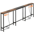 Narrow Sofa Table with 2 Power Outlets and USB-C Port A42671