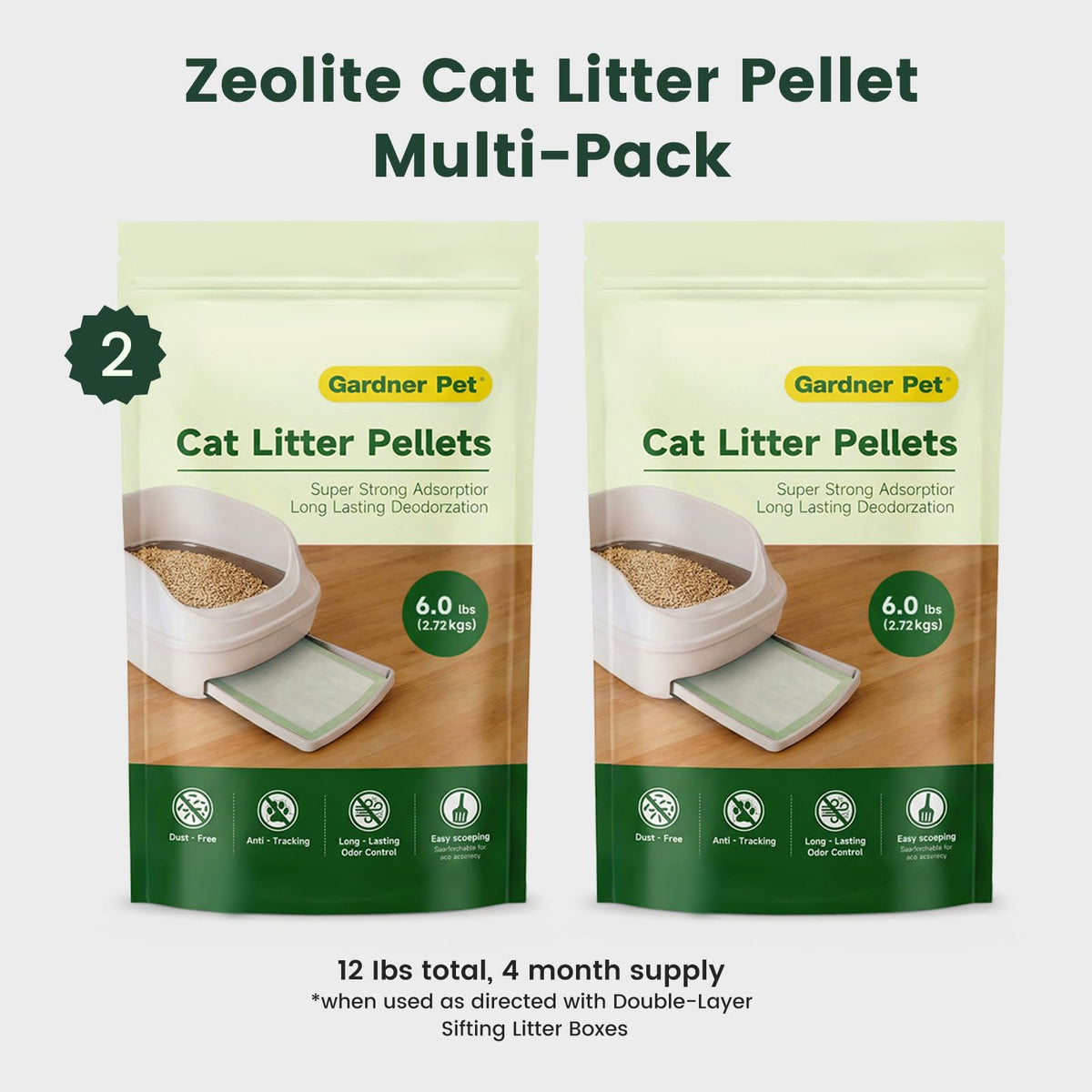 Zeolite Cat Litter Pellets 12 Lbs M593441