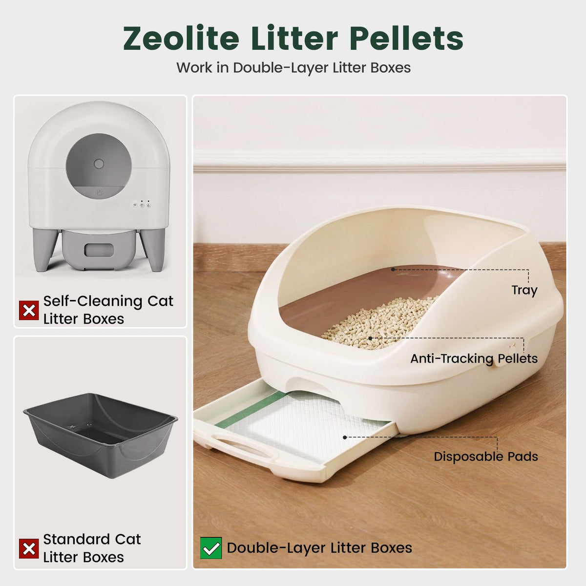 Zeolite Cat Litter Pellets 12 Lbs M593441