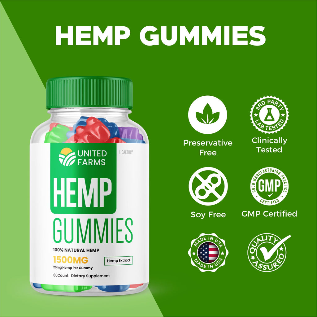Hemp Extract Gummies 25mg 60 Gummies Q8989