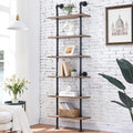 6 Tier Industrial Pipe Bookshelf R15739