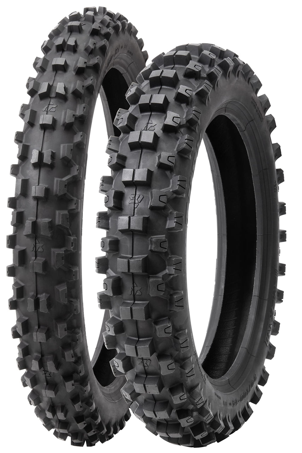 Soft Intermediate Terrain Front and Rear Tire Set 70/100x17 90/100x14 Motocross Tires N232
