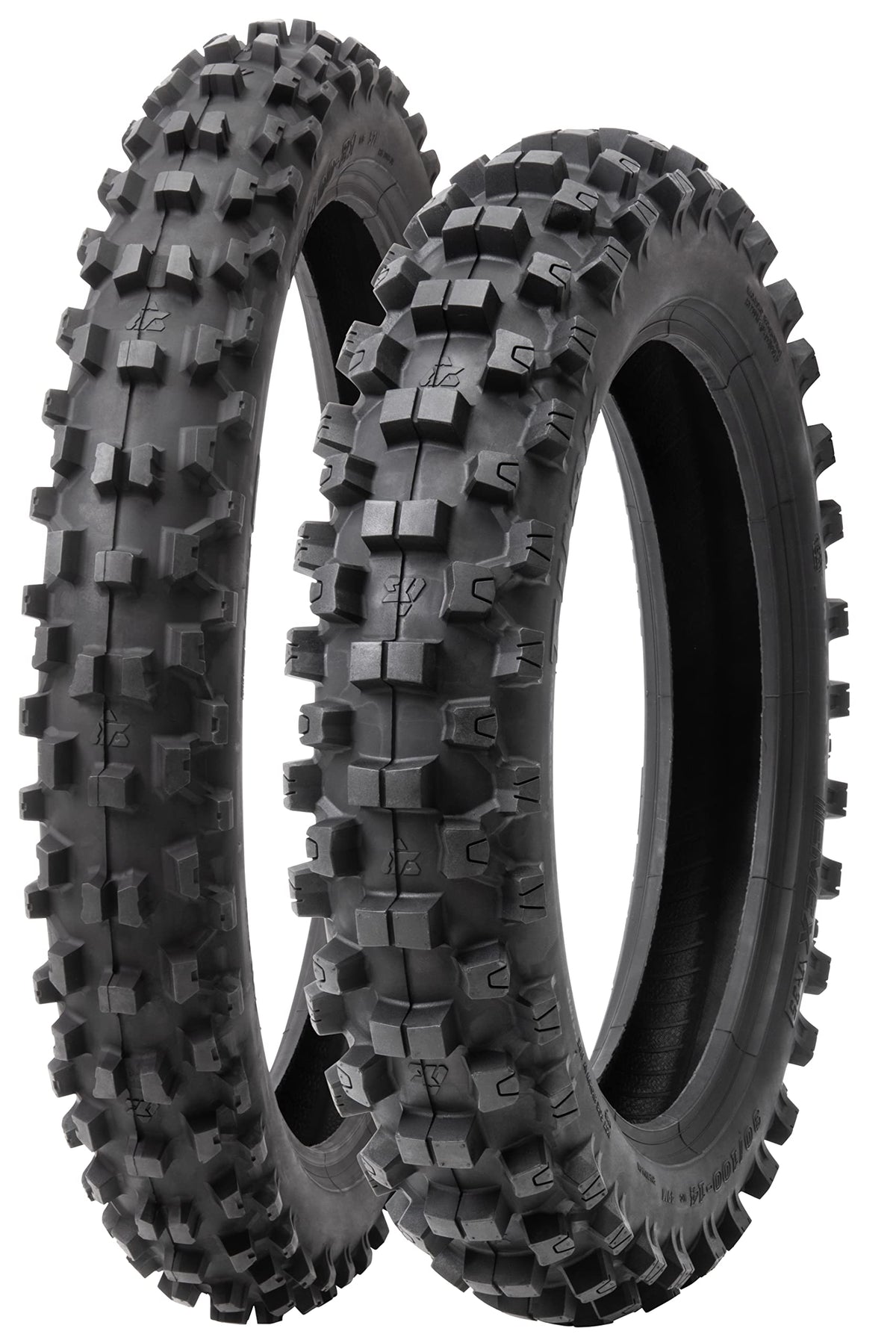 Soft Intermediate Terrain Front and Rear Tire Set 70/100x17 90/100x14 Motocross Tires N232