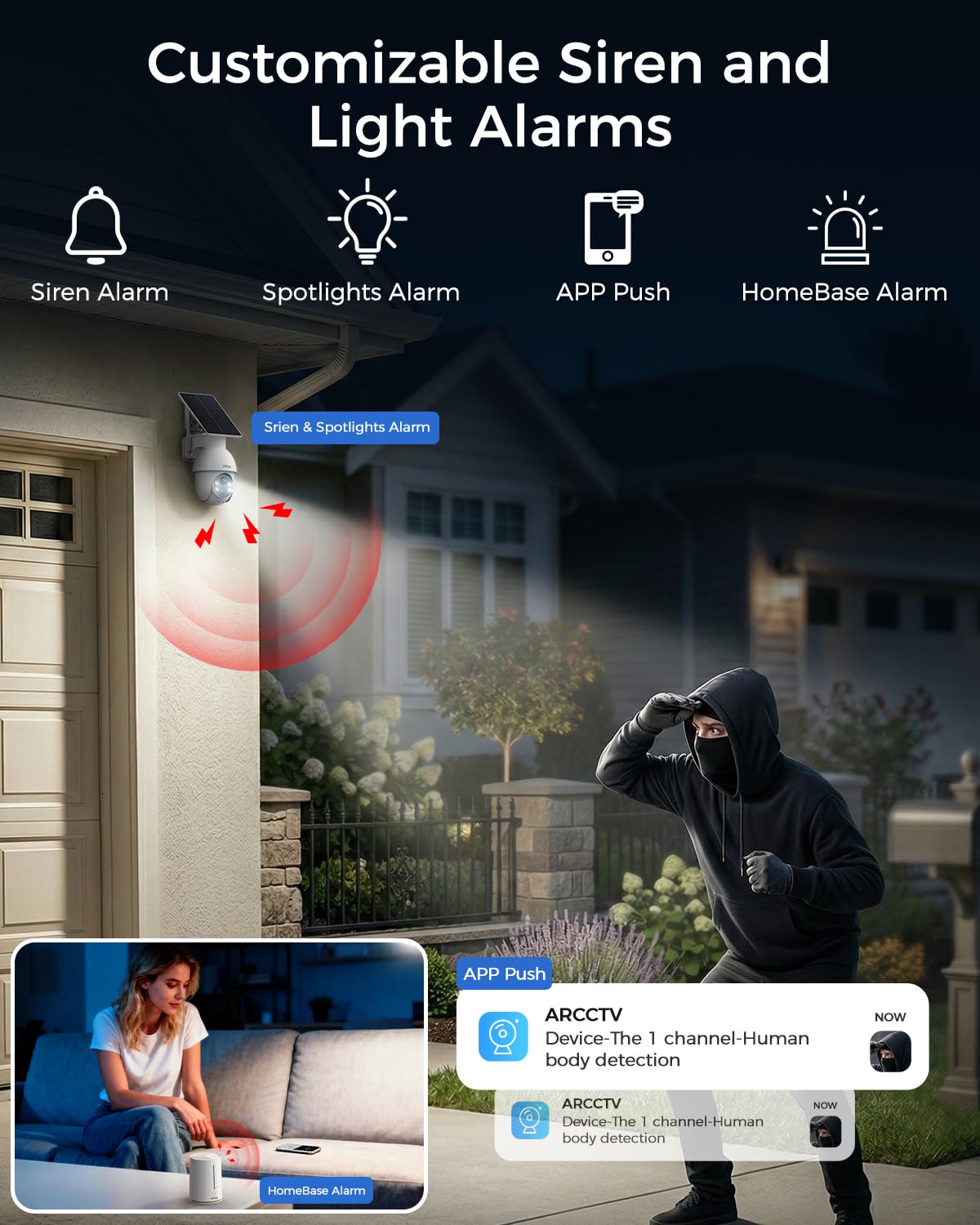 4MP Solar Camera Outdoor Wireless T33630