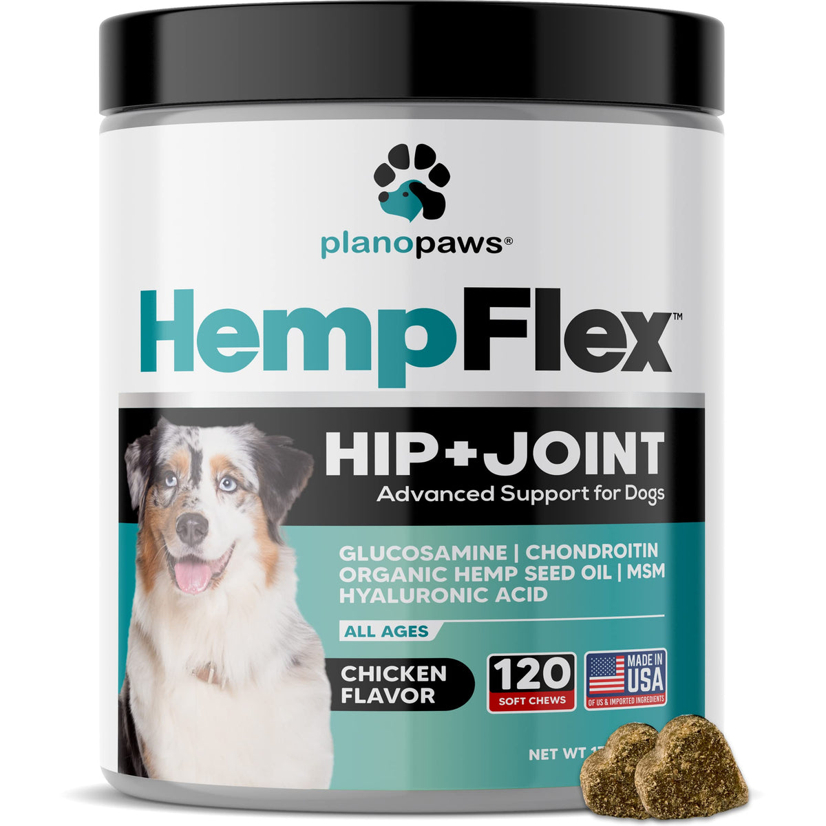 Glucosamine for Dogs Hip and Joint Supplement Soft Chews D72103