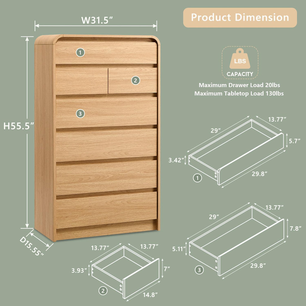 7 Drawer Dresser B43877