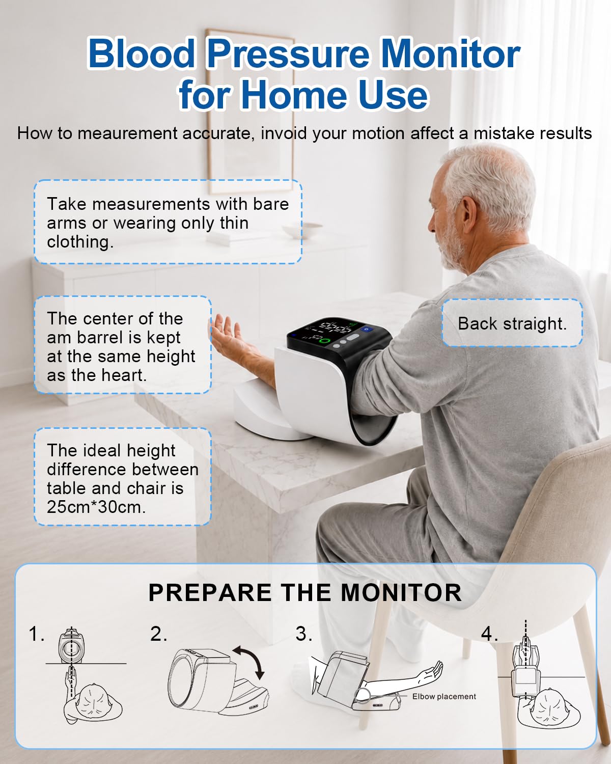 Upper Arm Blood Pressure Monitor 8.7-15.8" Cuff S31850